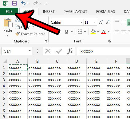 fot spreadsheet on one page in excel 2013