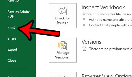 stop printing extra pages with one column in excel 2013