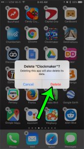 how to delete an app on an iphone 7