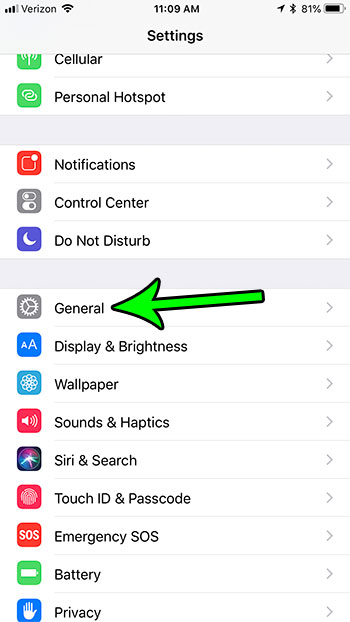 where is ios version number on iphone