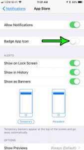 what is a badge app icon on an iphone 7