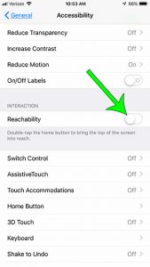 iphone 7 how disable reachability 4 How to Stop the Screen from Sliding Down on an iPhone 7 Plus