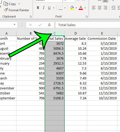 select the cells to format