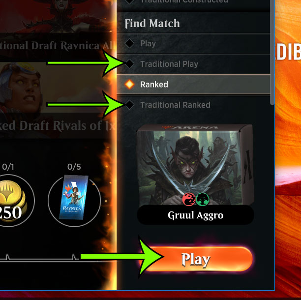 how to play best of three constructed matches in mtg arena
