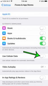 how stop cellular data usage automatic downloads 3 How to Stop Using Cellular Data for iPhone App Updates