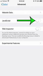 how disable javascript safari iphone 4 How to Turn Off Javascript in Safari on an iPhone