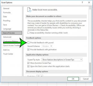 how disable feedback sounds excel 4 How to Turn Off Feedback Sounds in Excel for Office 365