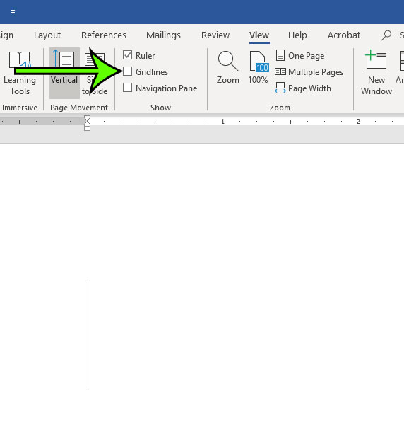 how to remove gridlines in microsoft word