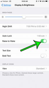 how enable raise to wake iphone 7 3 How to Make Your Screen Turn On When You Pick Up Your iPhone
