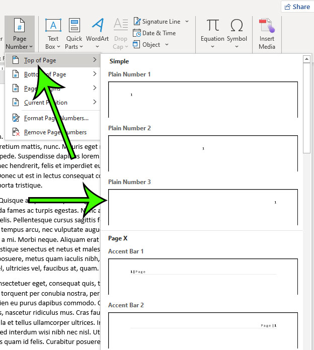 How to Put Page Numbers at the Top Right in Microsoft Word Support