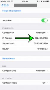 how to find iphone 7 ip address 4 How to Find the iPhone 7 IP Address