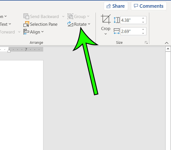 how to flip picture in Word