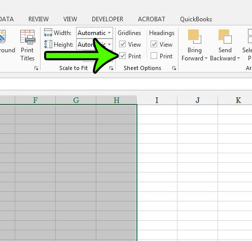 how to print a blank Excel worksheet with gridlines