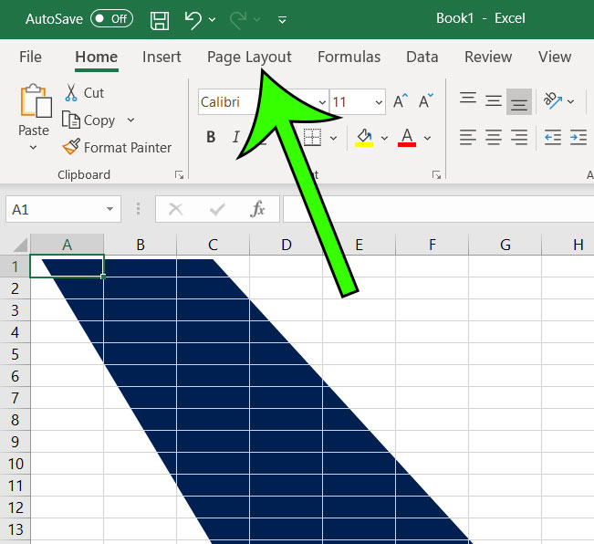 how to remove page 1 watermark in Excel