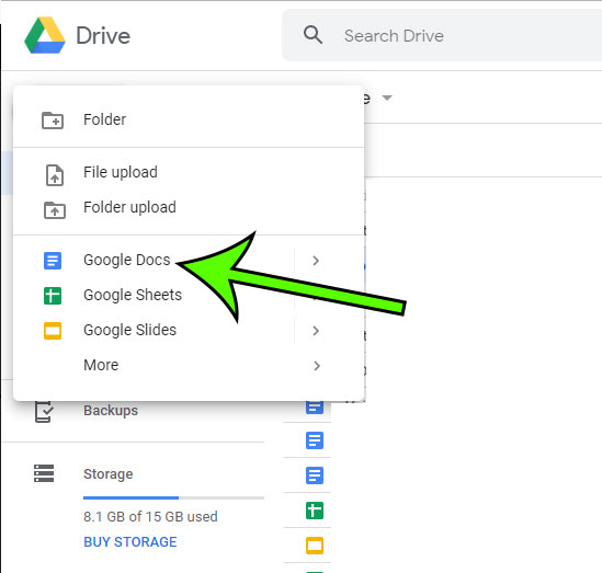 how to create a new blank document in Google Docs