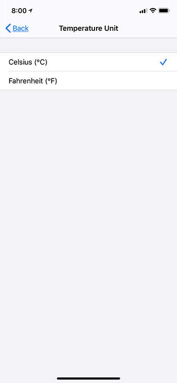 how to switch between Celsius and Fahrenheit on an iPhone 11