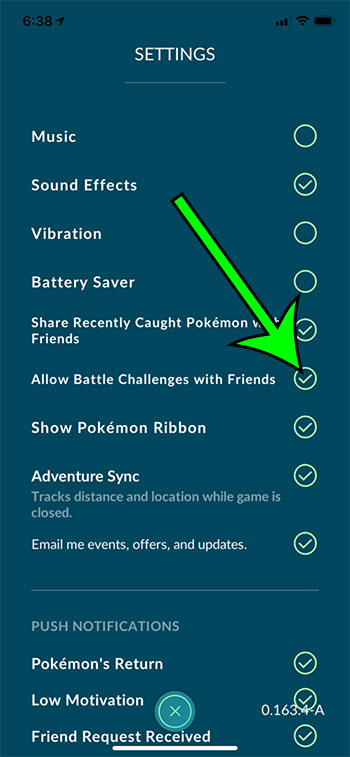 how to block or allow battle challenges in Pokemon Go