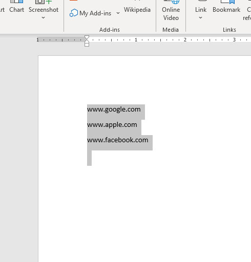 how to remove all hyperlinks in Microsoft Word for Office 365