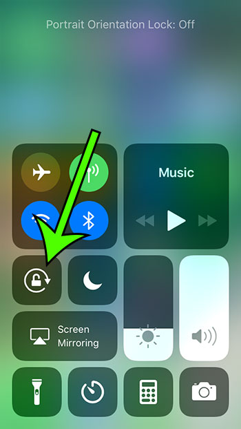 how to rotate the screen on an iPhone 7
