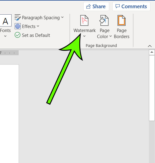 how to make a watermark in Word 2016