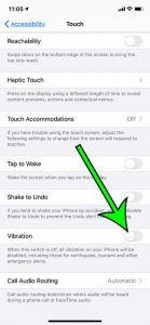 how to turn off vibrate on iPhone