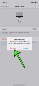 how to remove a device from an Apple ID