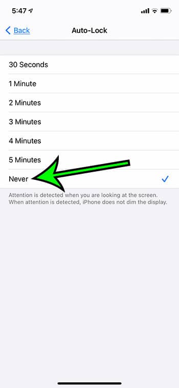 how to keep iPhone screen on