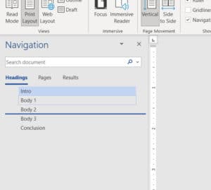 how to rearrange pages in a Word document