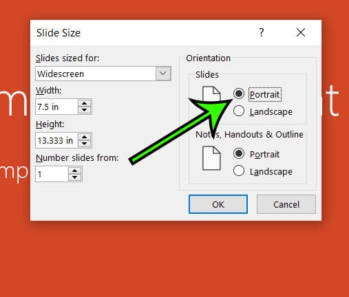 how to rotate Powerpoint slide