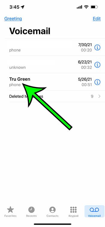 how to retrieve voicemail on iPhone 13