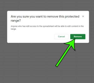 how to remove permissions in Google Sheets
