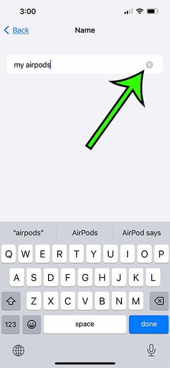 can I change AirPods name on iPhone 13