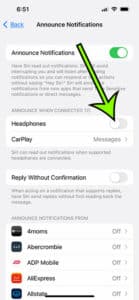 how to turn off airpod notifications