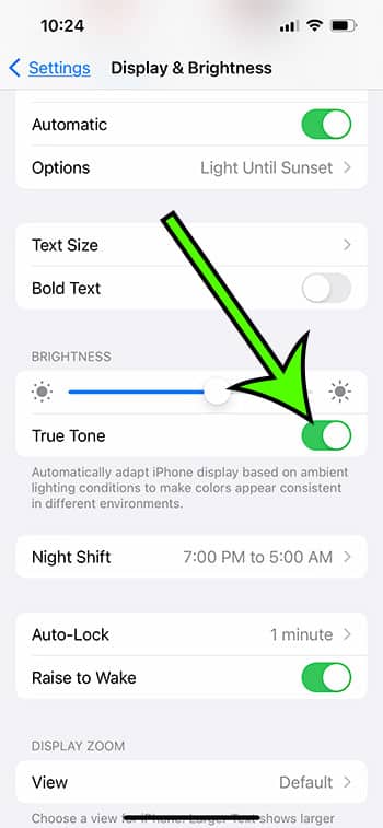 what is True Tone on IPhone
