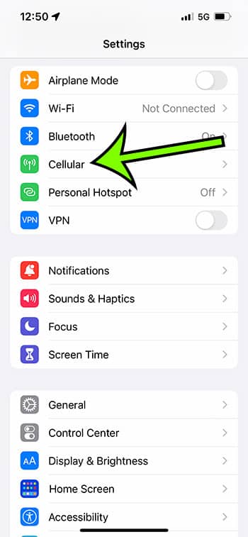how to enable 5g in iphone 13
