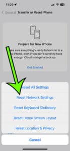 how to reset iPhone 13 network settings