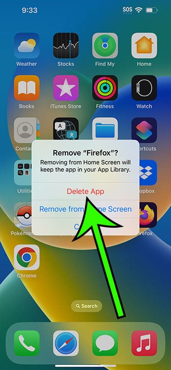 how to delete iPhone 14 apps