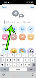 how to name a group text on iPhone 14