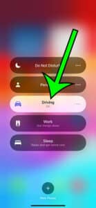 how to disable iPhone 13 driving mode