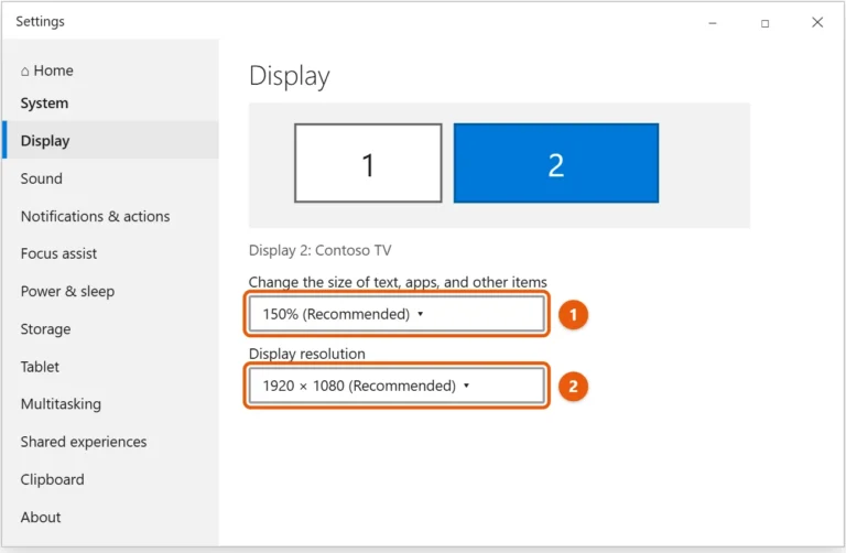 supportyourtech win10 display tv resolution scale 20260926 How to Fit Your PC Screen to a TV or Monitor in Windows 10