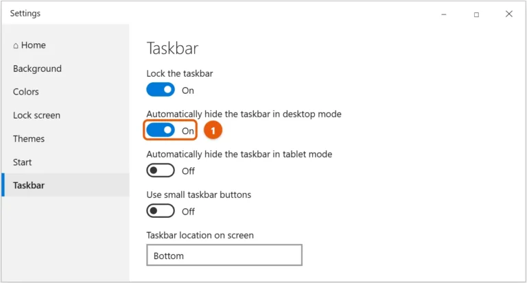 supportyourtech win10 taskbar settings auto hide 20260924 1 How to Hide the Taskbar in Windows 10