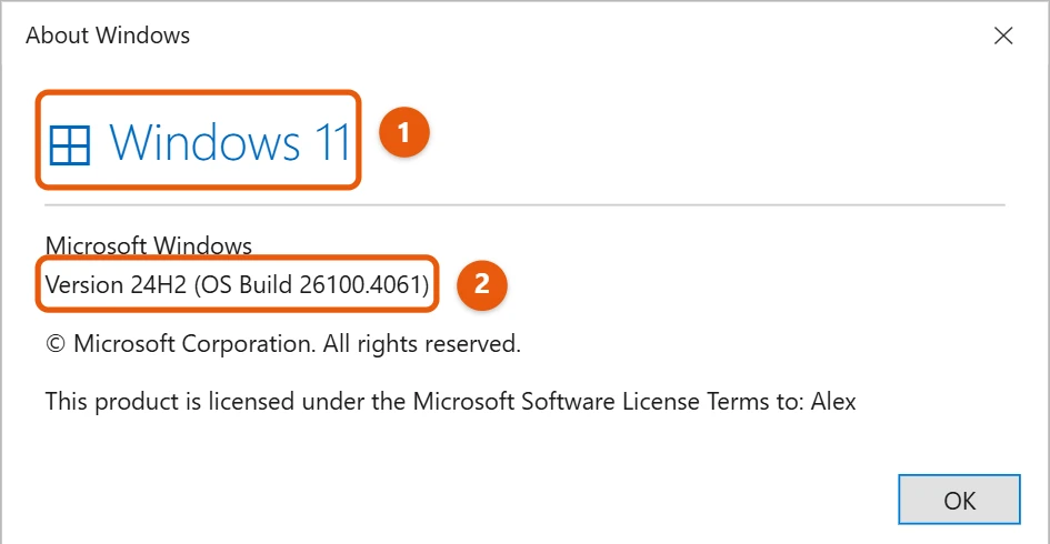 How to Check Your Windows Version in Windows 11 2 About Windows box showing Windows 11, the version and the OS build
