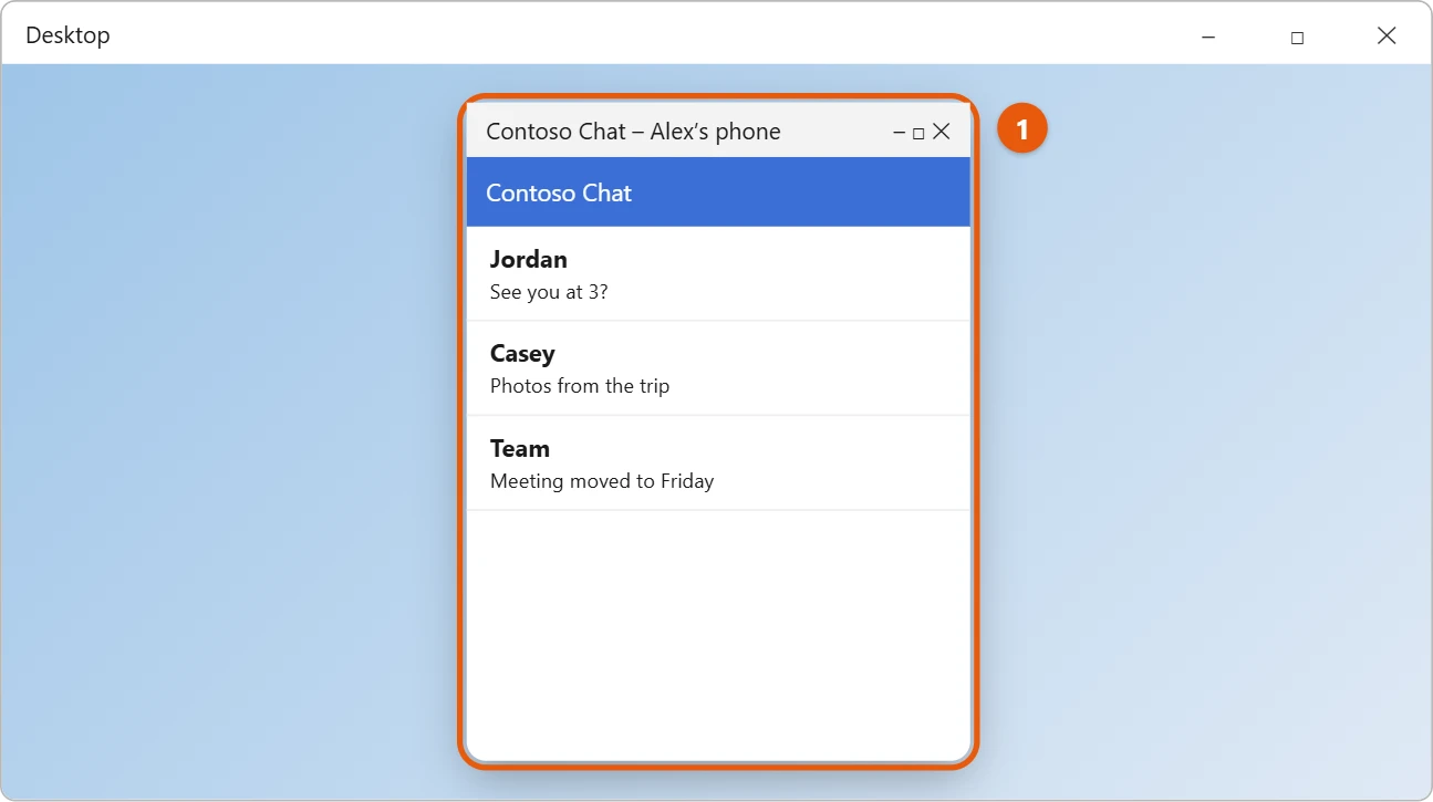 Can You Run Android Apps on Windows 11? 2 An Android chat app from a linked phone running in its own window on the Windows 11 desktop