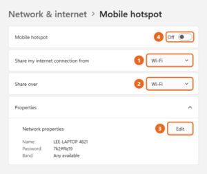 how to turn on mobile hotspot in windows 11 settings How to Turn On Mobile Hotspot in Windows 11