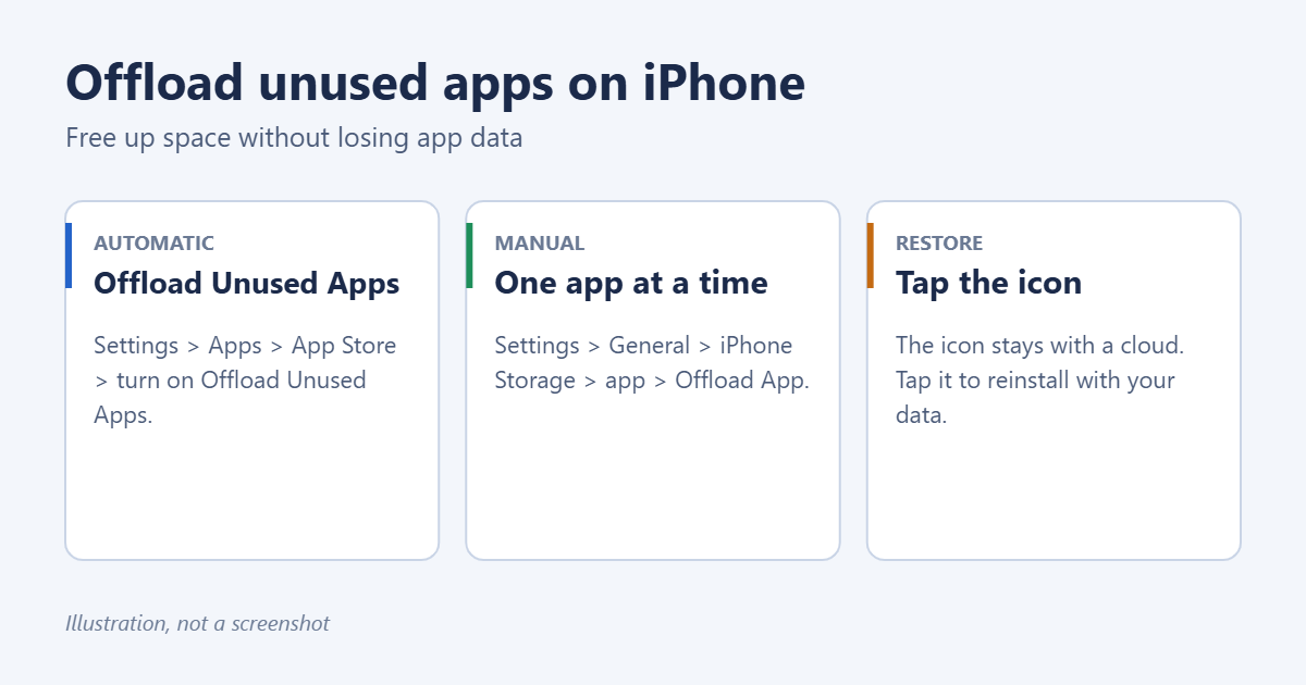 How to Automatically Offload Apps on iPhone 1 How offloading apps works on iPhone