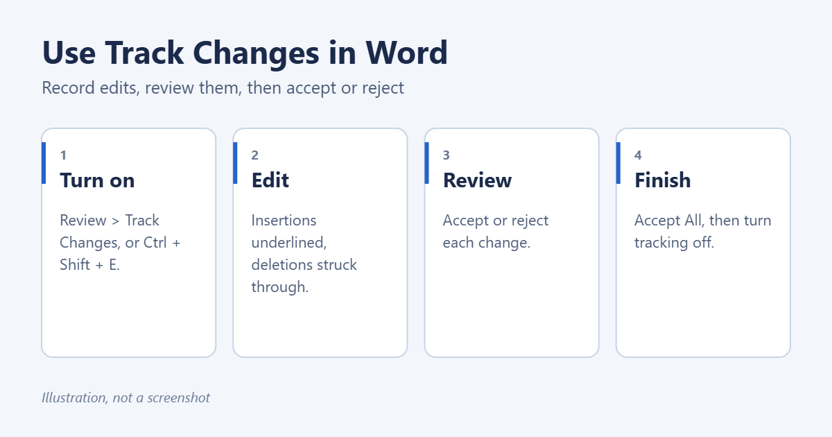 How to Use Track Changes in Word 1 How Track Changes works in Microsoft Word